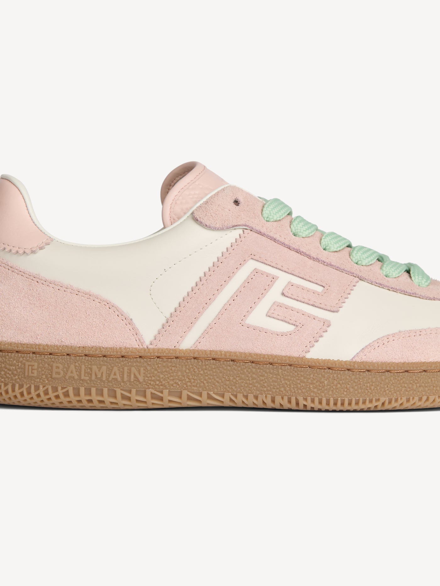 Baskets Balmain Swan en cuir lisse et suédé