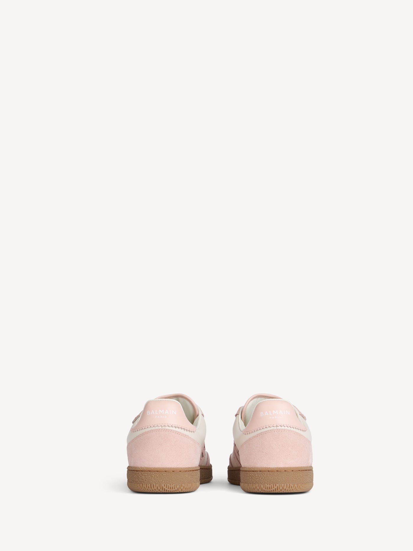 Baskets Balmain Swan en cuir lisse et suédé