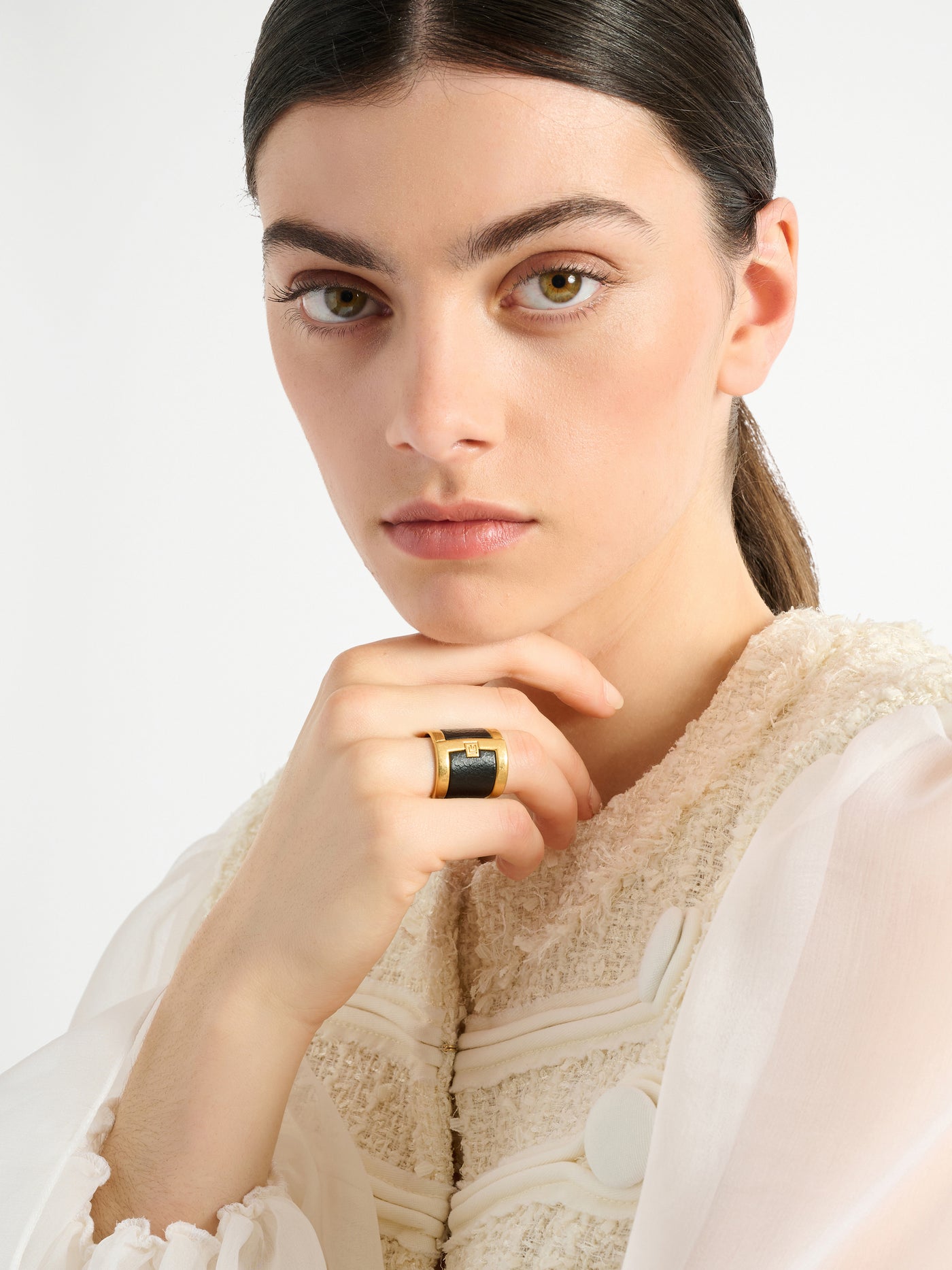 Anello Anthem in ottone e resina