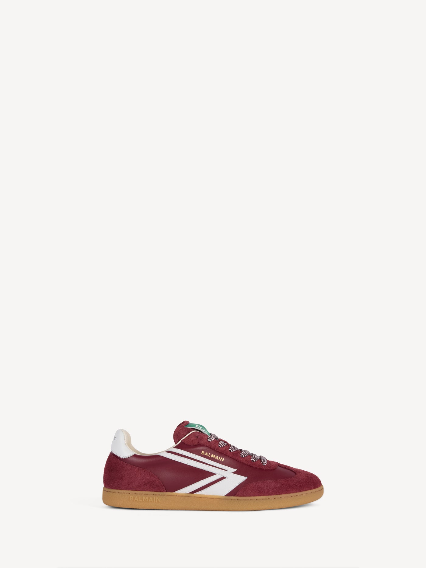 Sneakers Tenniswan aus Glattleder und Wildleder