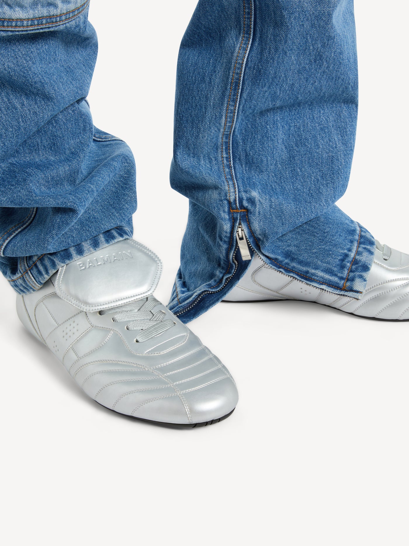 Sneakers Daytona aus metallisiertem Kunstleder