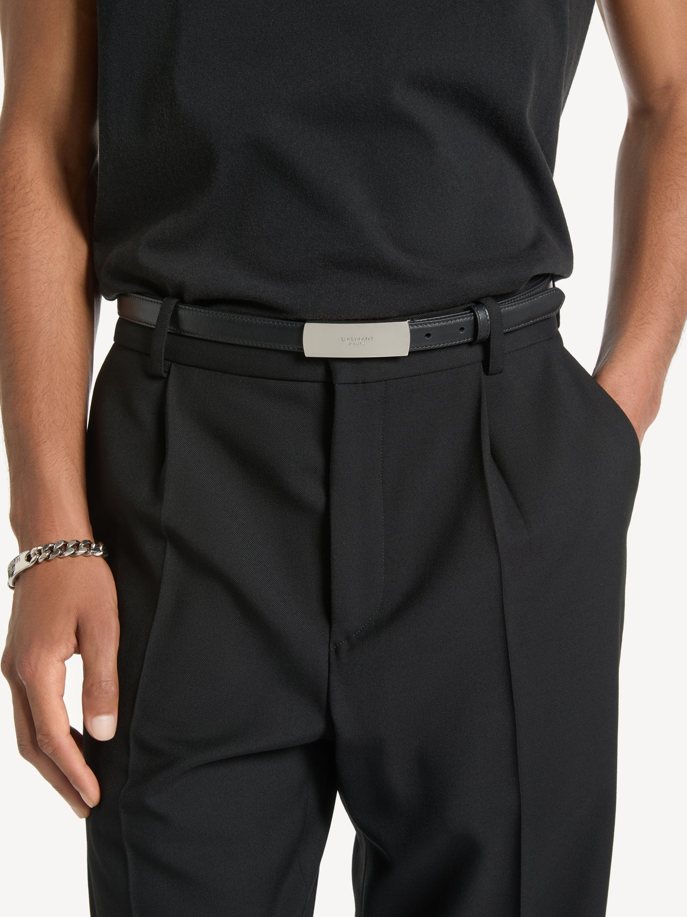Gürtel Balmain aus Glattleder