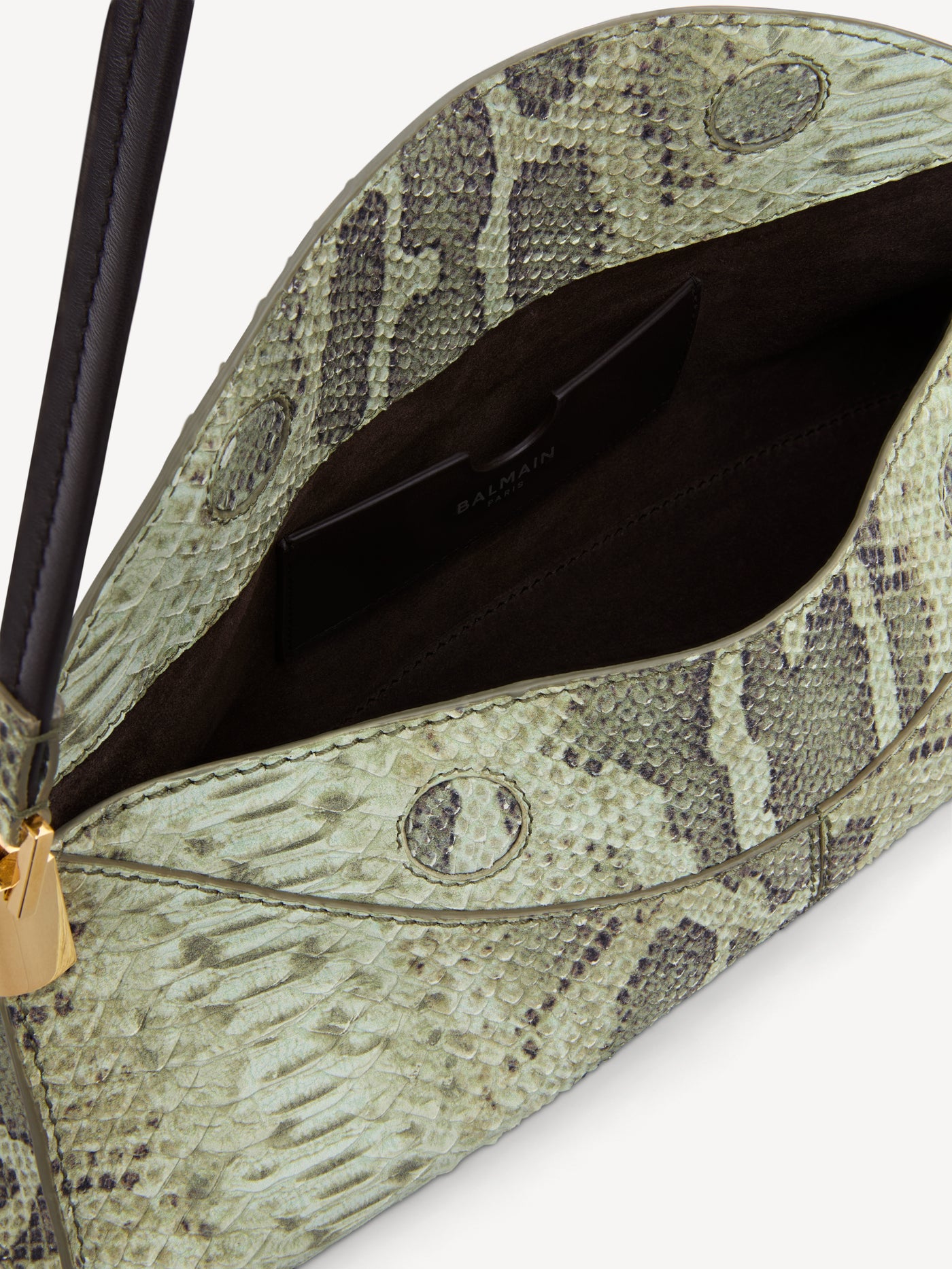 Bolso 64-83 Small de ante con efecto piel de pitón