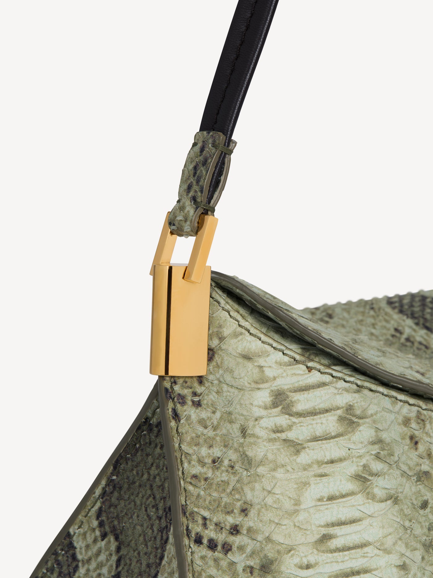 Bolso 64-83 Small de ante con efecto piel de pitón