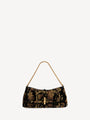 Balmain Metropolis bag in python-effect embroidered velvet