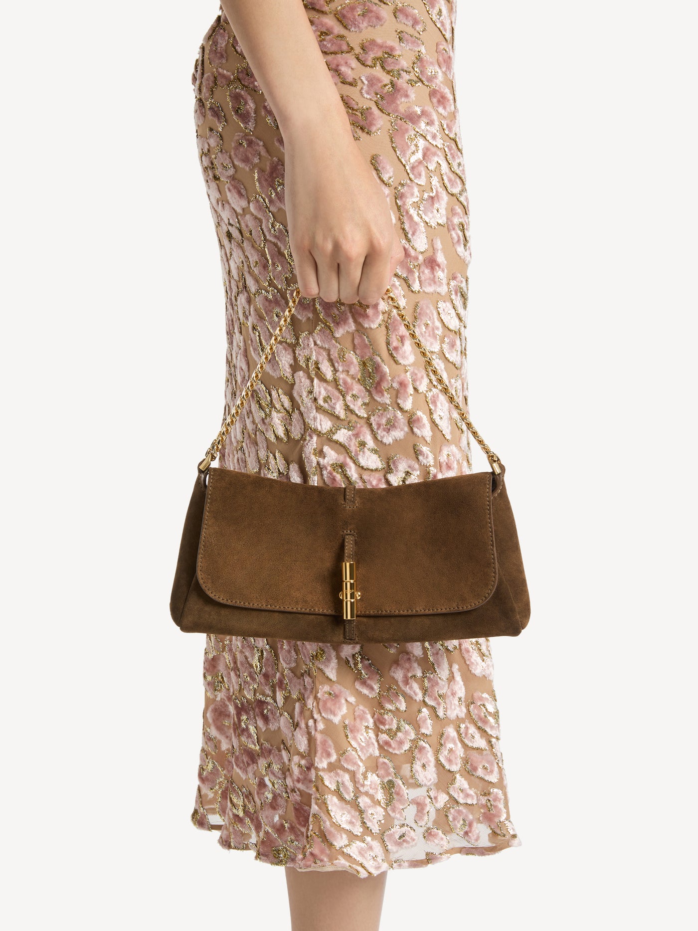 Sac Balmain Metropolis en cuir suédé effet nuage