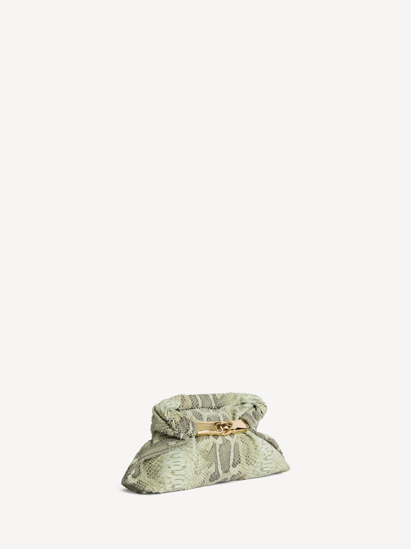 Dinner at 8 small bag in python-effect suede