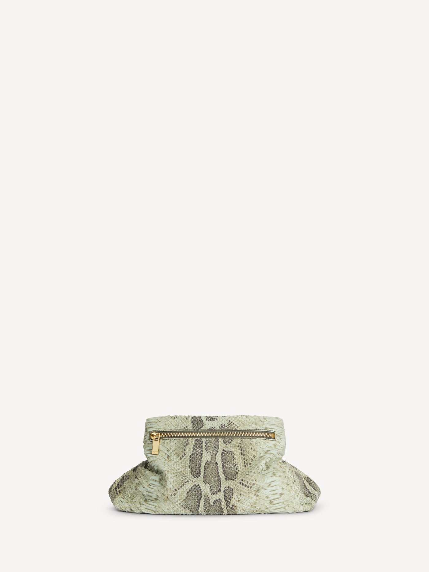 Dinner at 8 small bag in python-effect suede