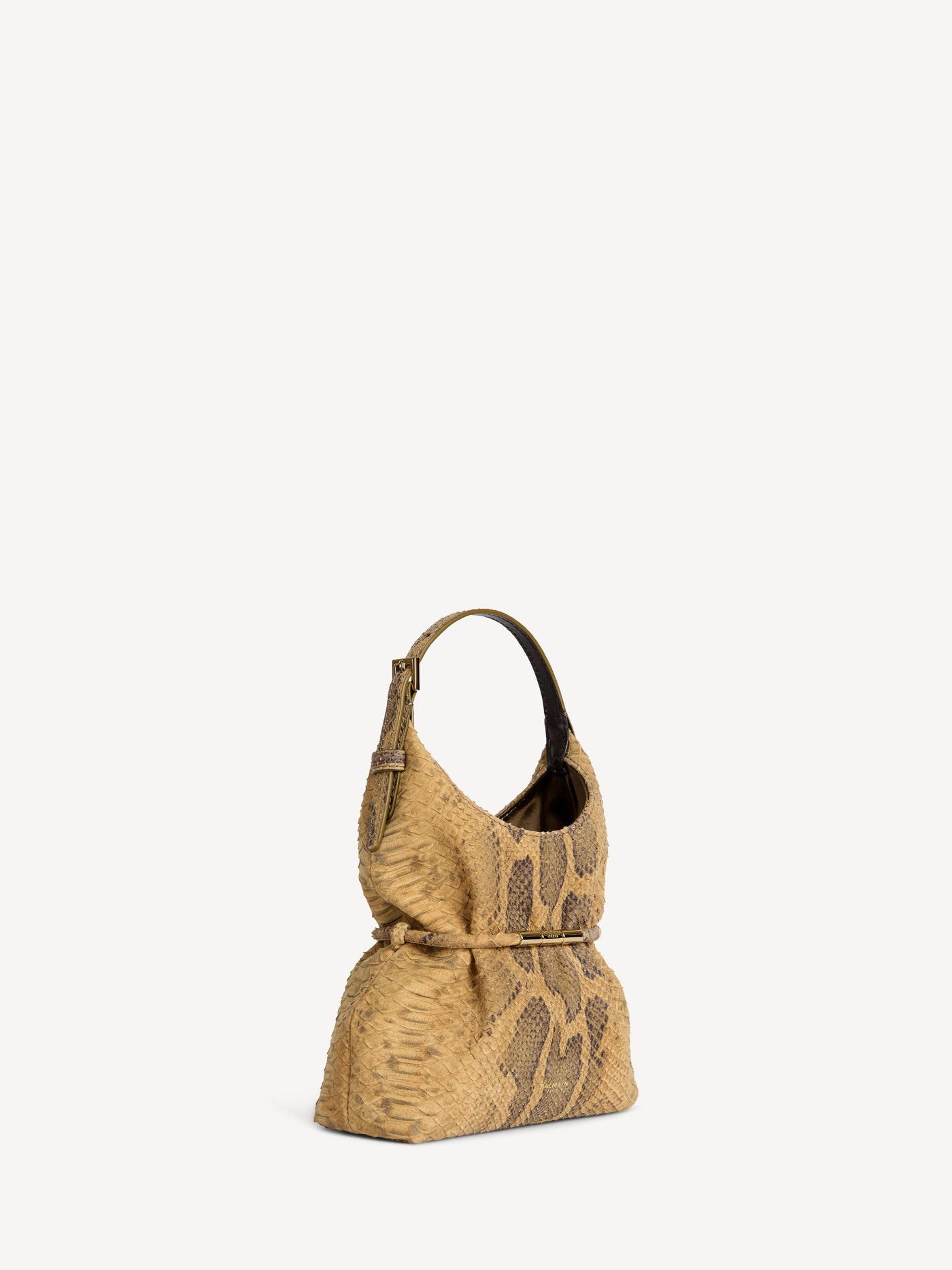 SPHYNX mini bag in python-effect suede