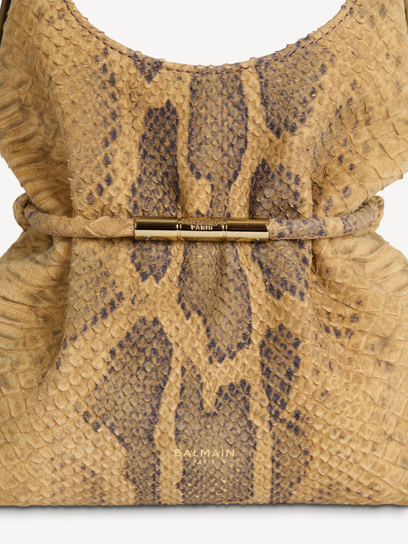 SPHYNX mini bag in python-effect suede