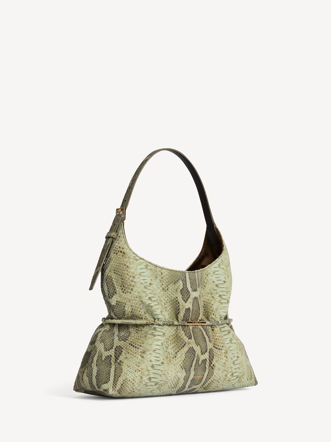 SPHYNX medium bag in python-effect suede