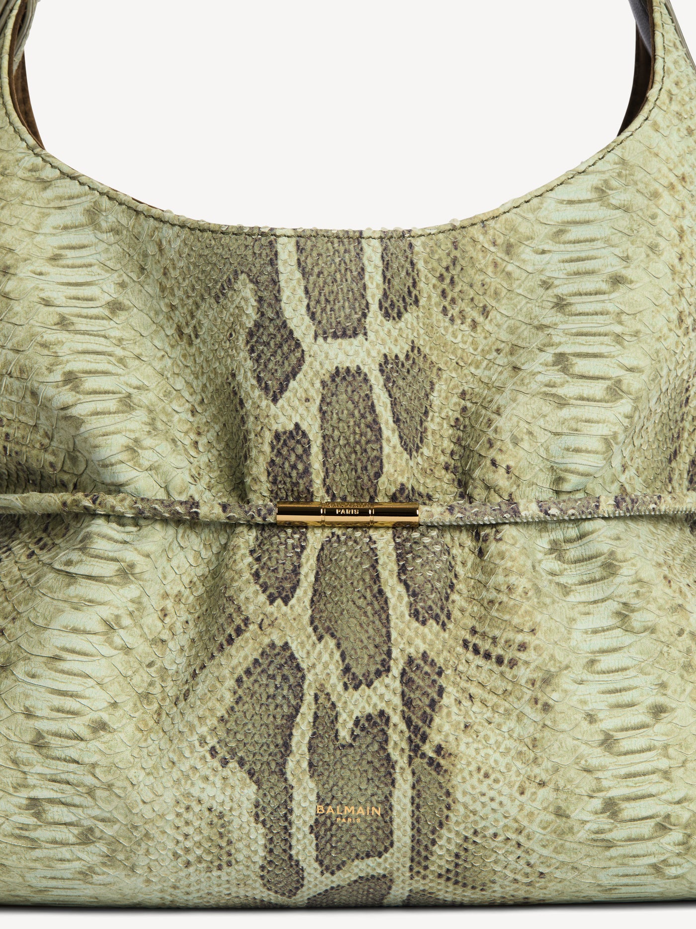 SPHYNX medium bag in python-effect suede
