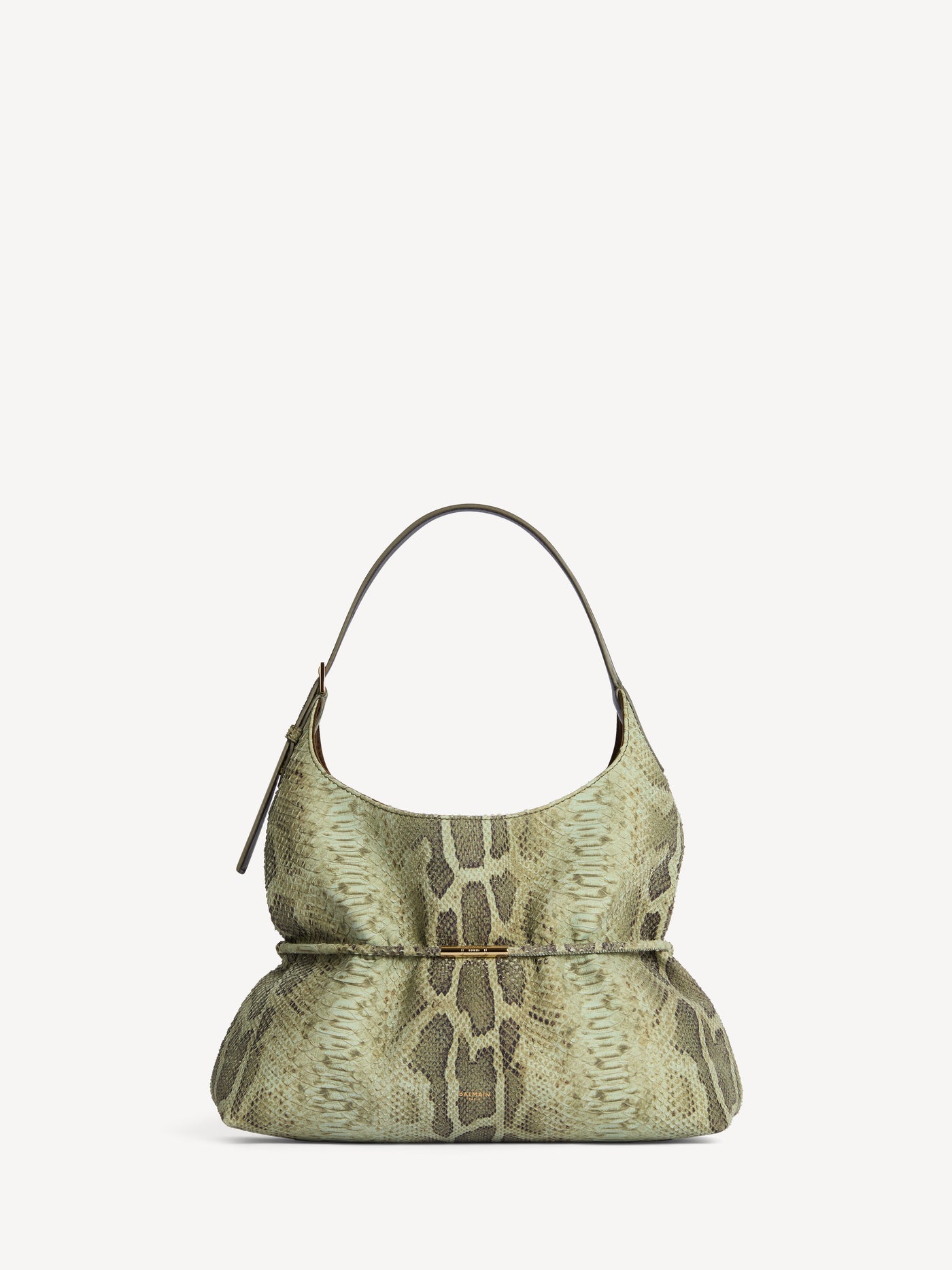 SPHYNX medium bag in python-effect suede