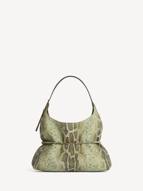 SPHYNX medium bag in python-effect suede