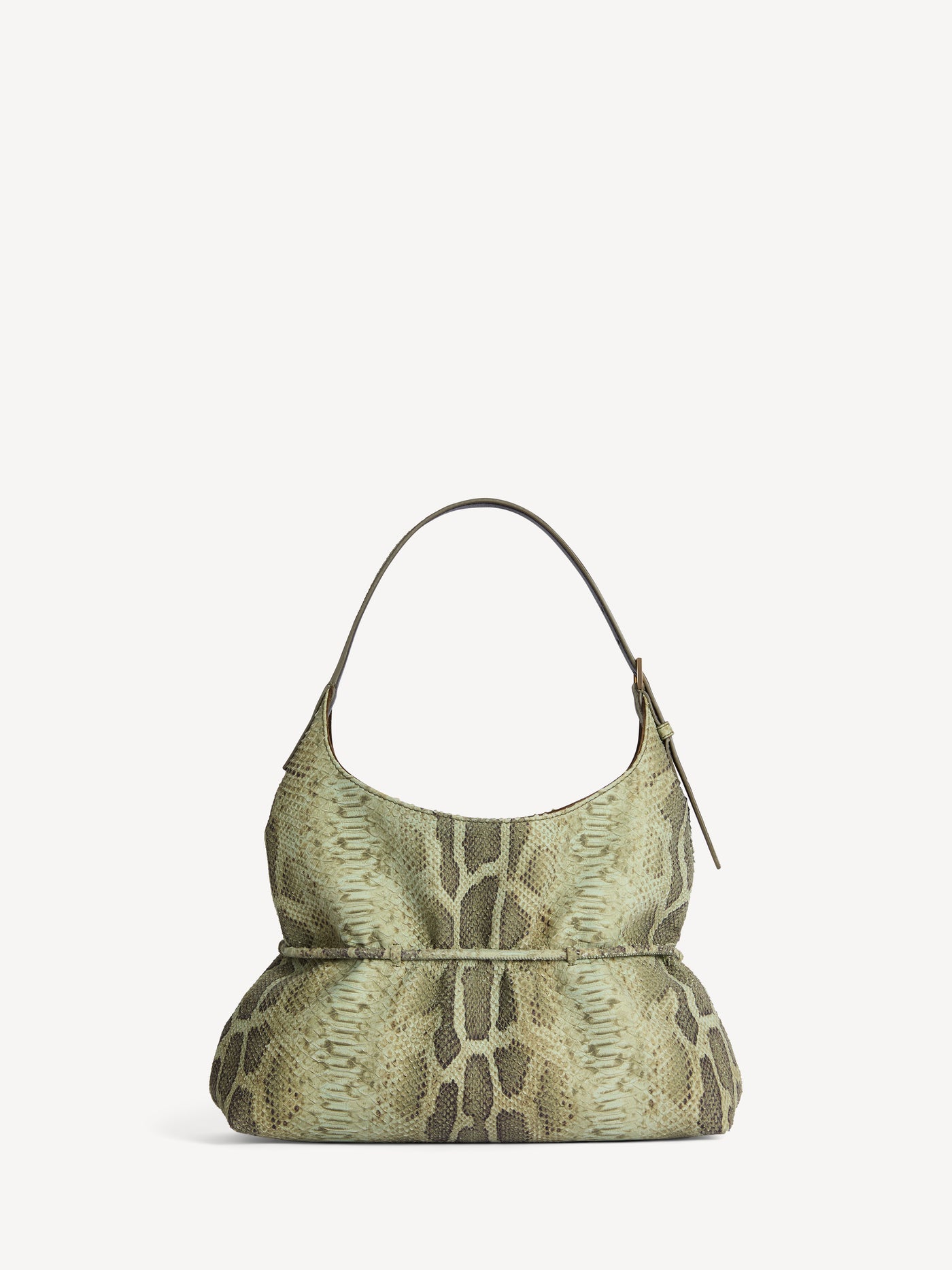 SPHYNX medium bag in python-effect suede