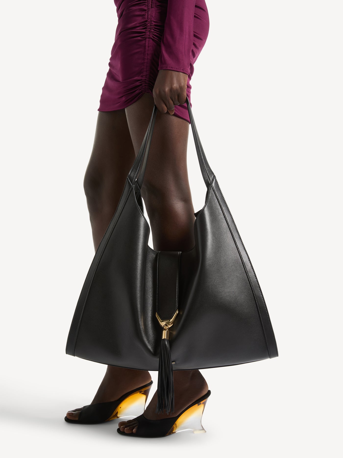 Zabriskie large Hobo bag in smooth leather