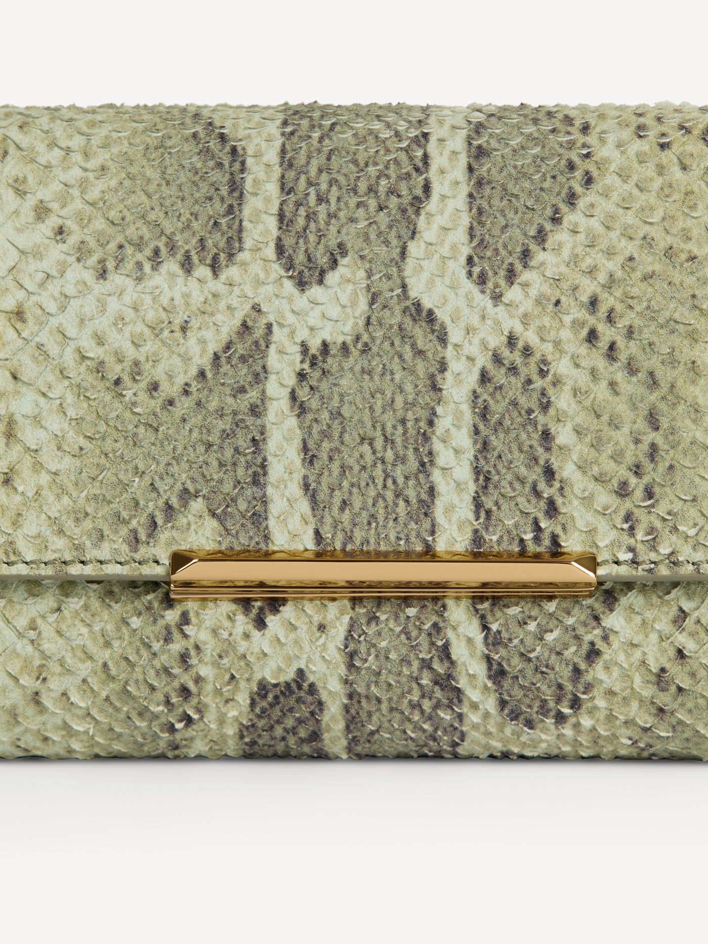Small Clutch bag in python-effect suede