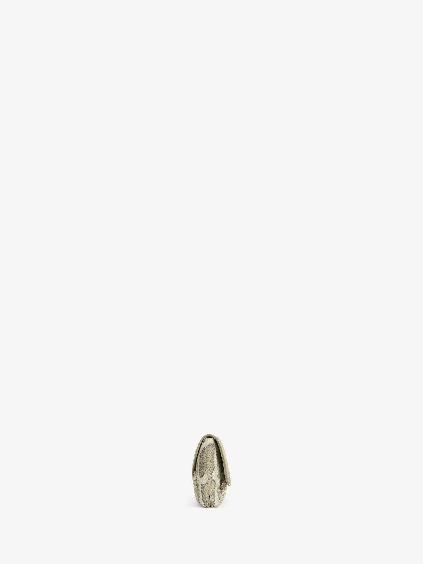 Small Clutch bag in python-effect suede