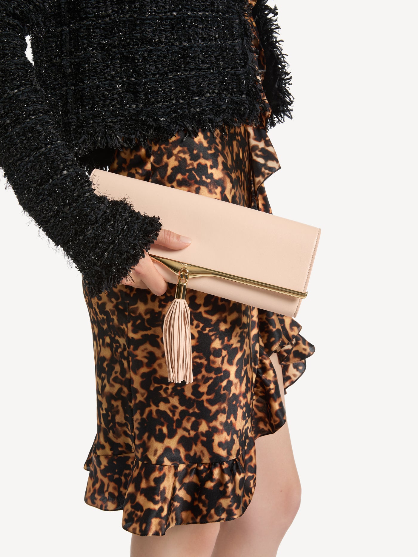 Ophir chain pouch in smooth leather