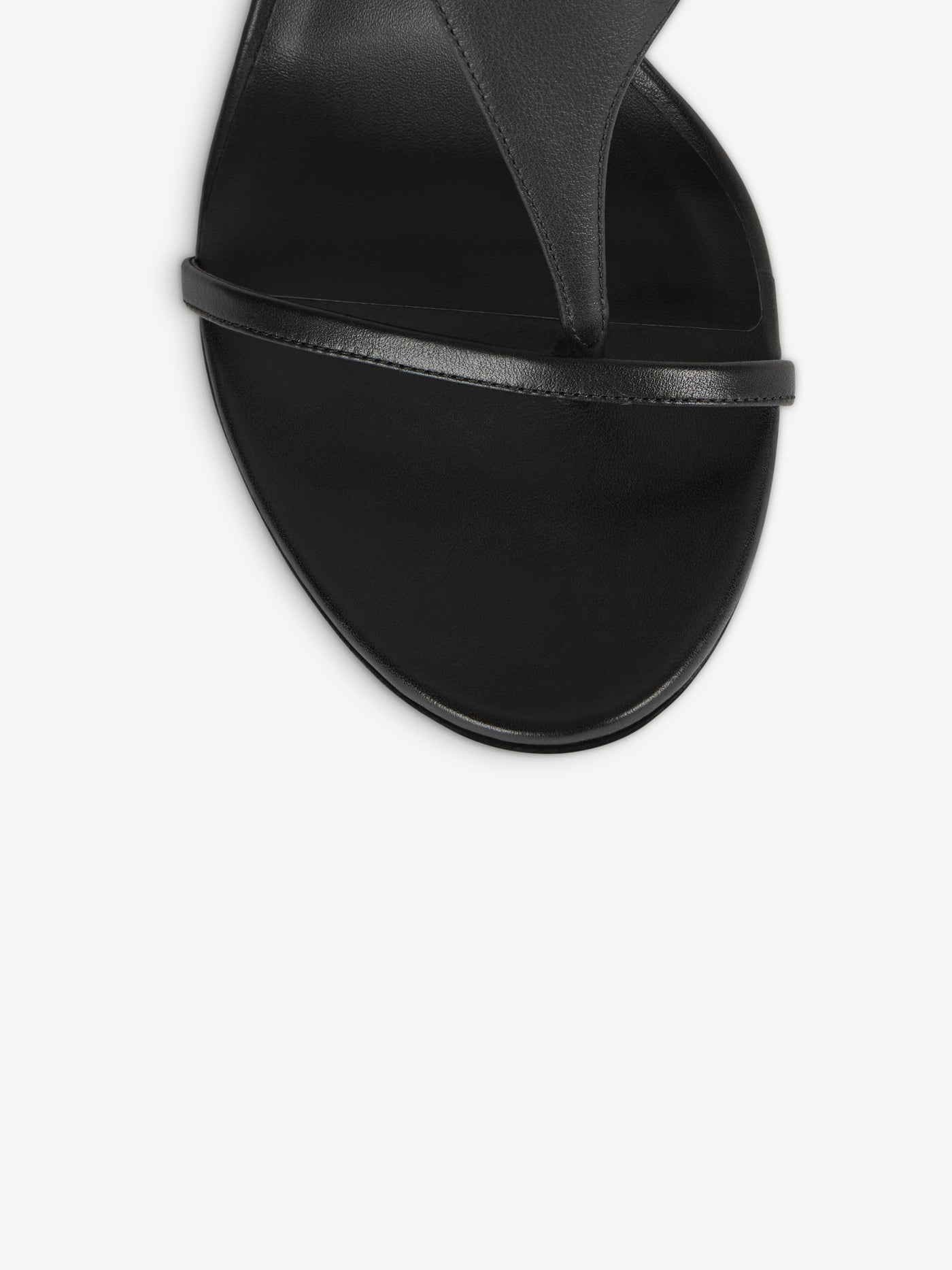 Smooth leather toe-post sandals