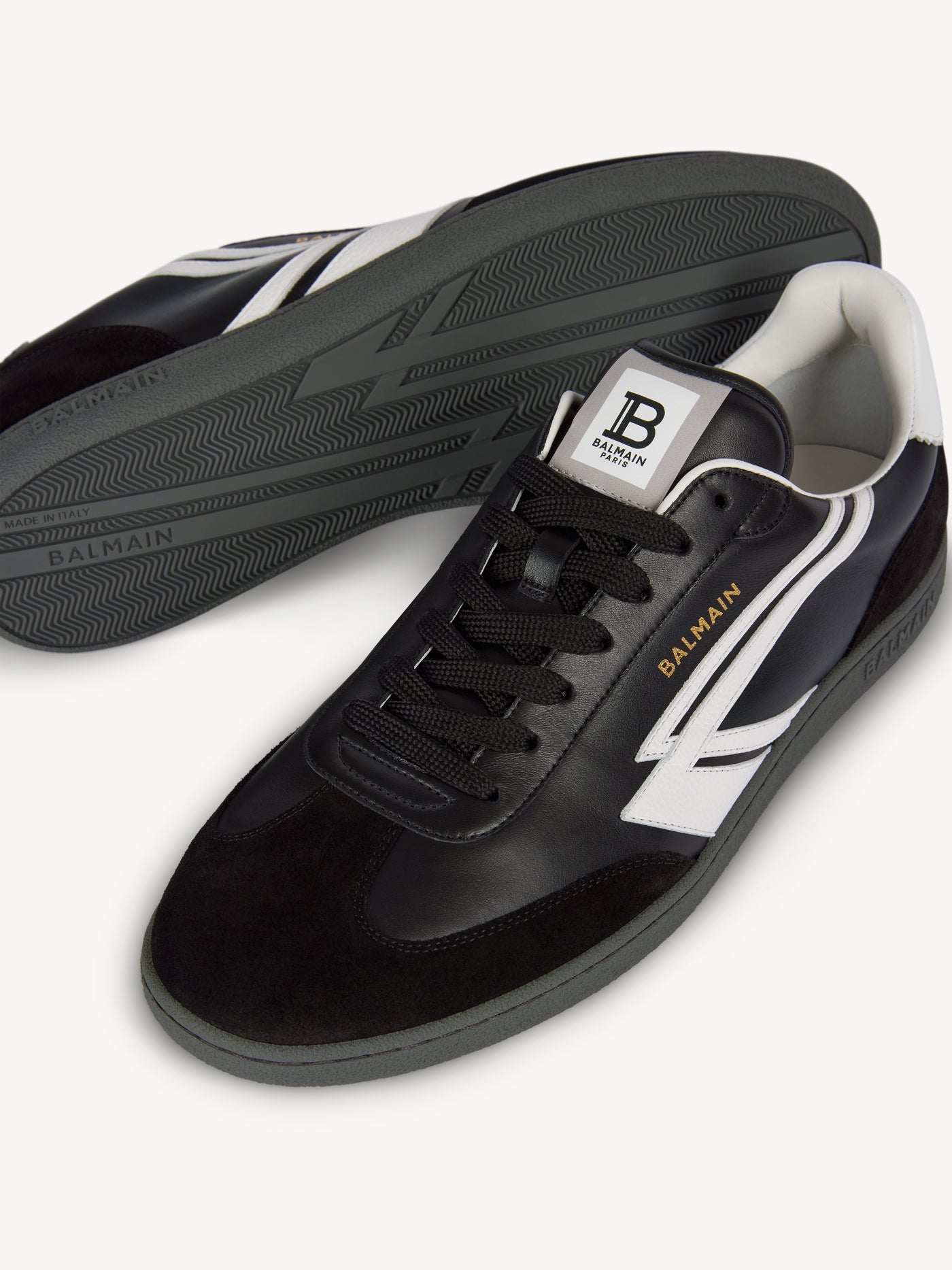 Tenniswan trainers in smooth leather and suede