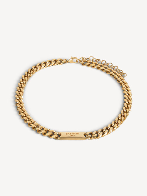 Brass Curb chain necklace