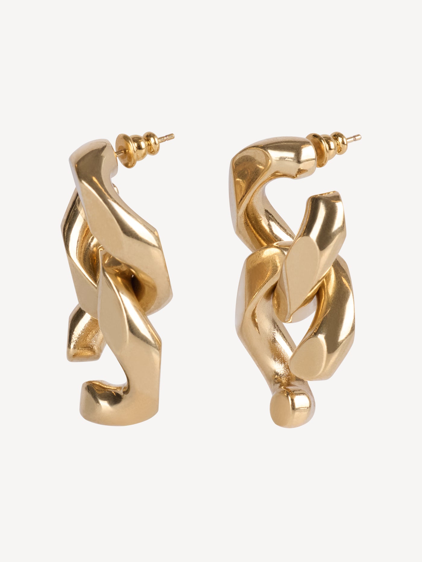 Brass Curb earrings