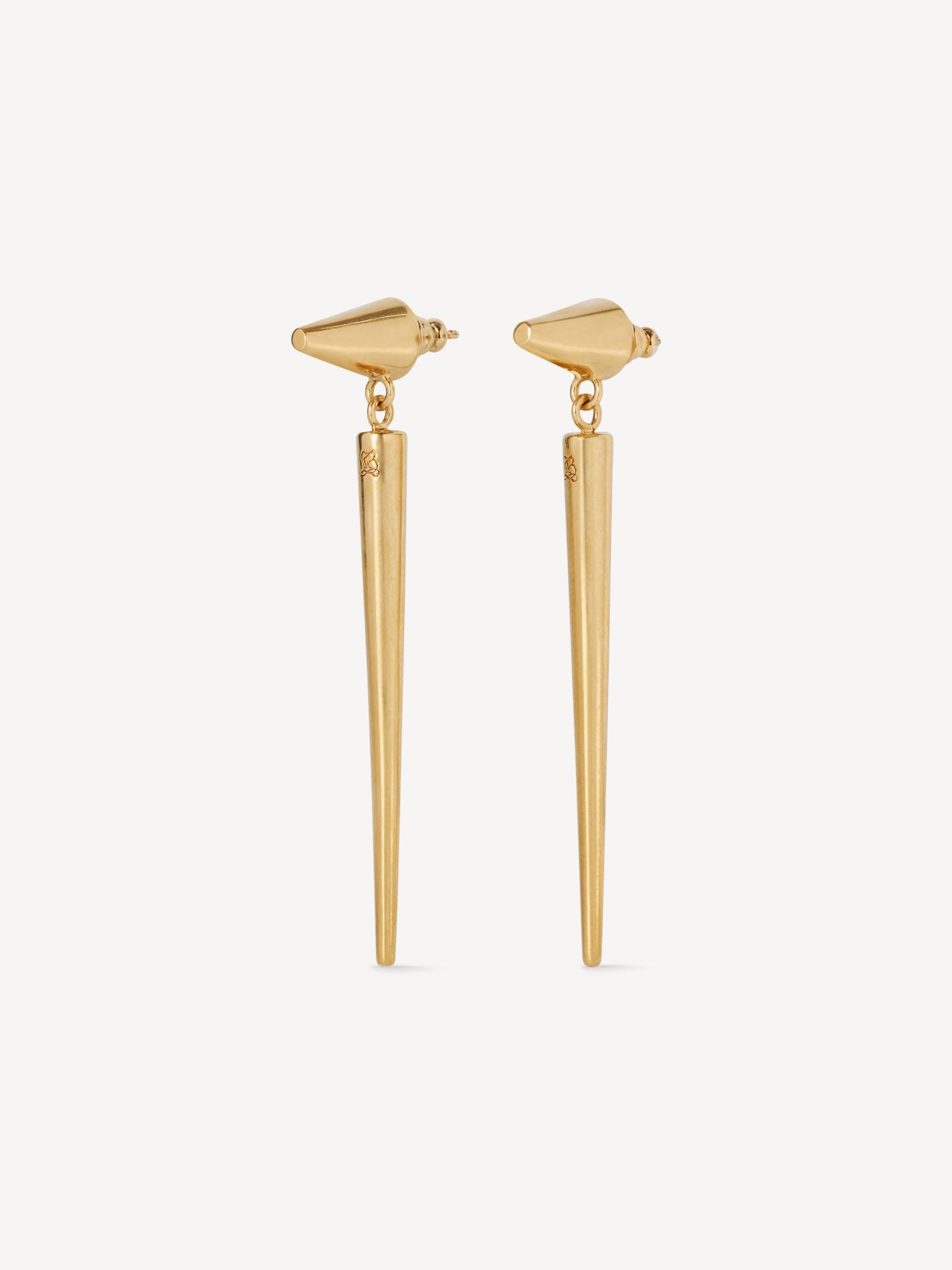Brass Spike earrings