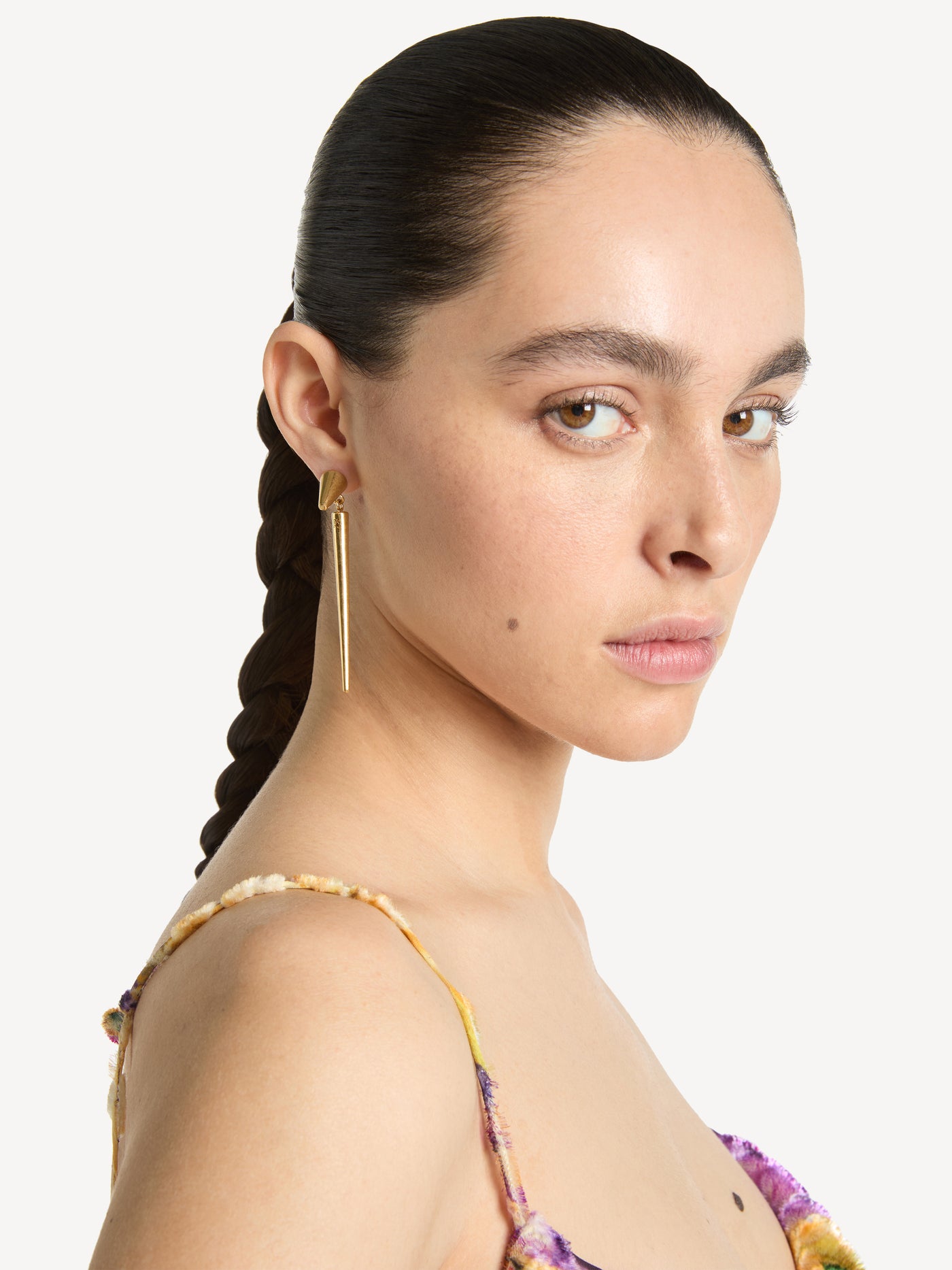 Brass Spike earrings