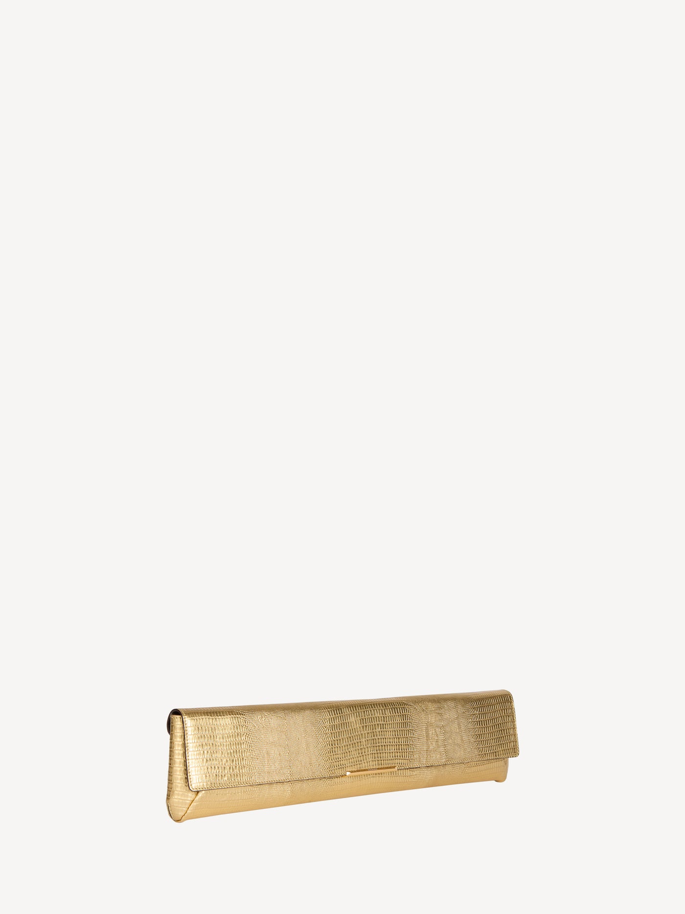 Tasche Long Clutch aus strukturiertem Metallic-Leder
