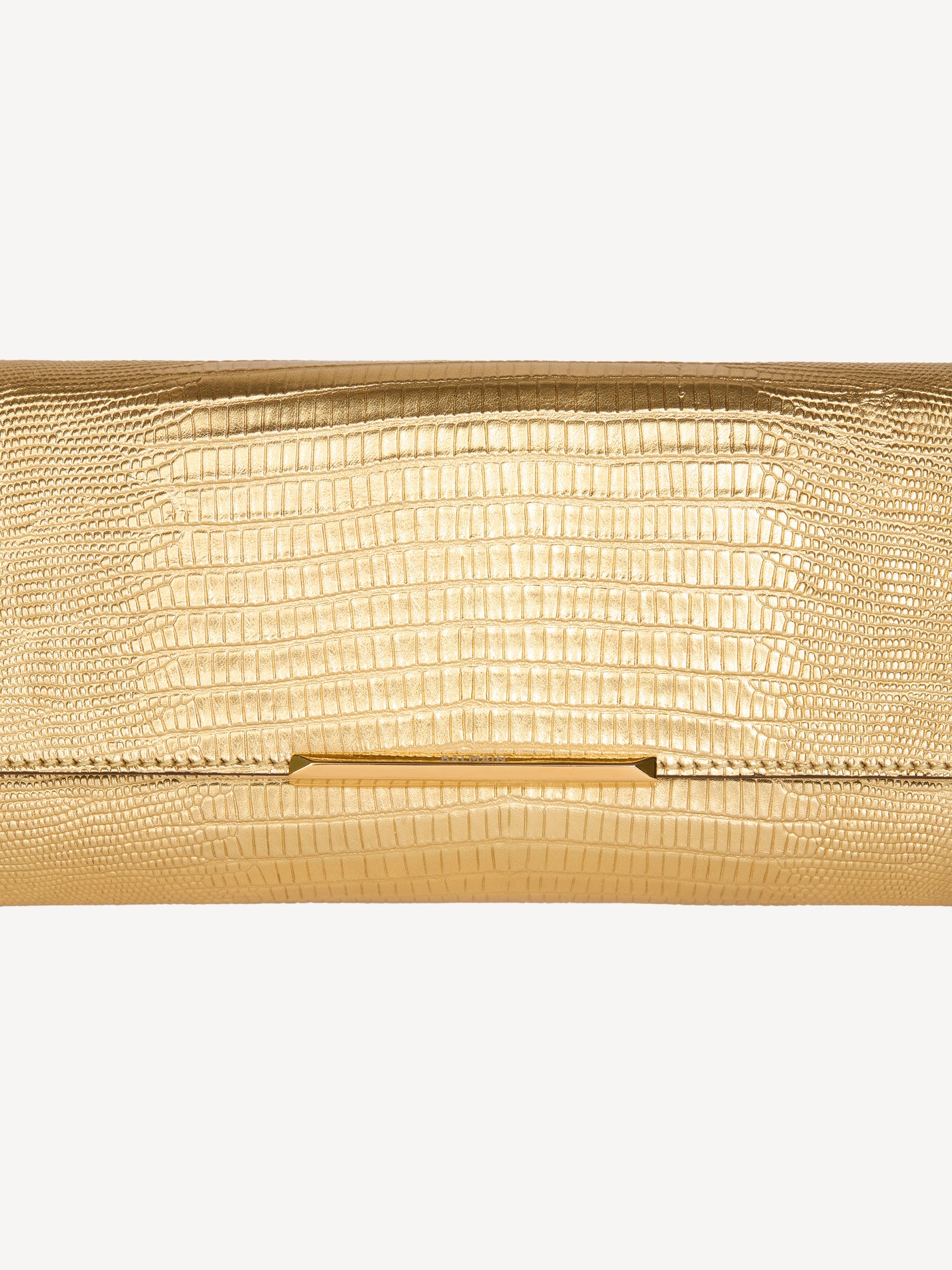 Tasche Long Clutch aus strukturiertem Metallic-Leder
