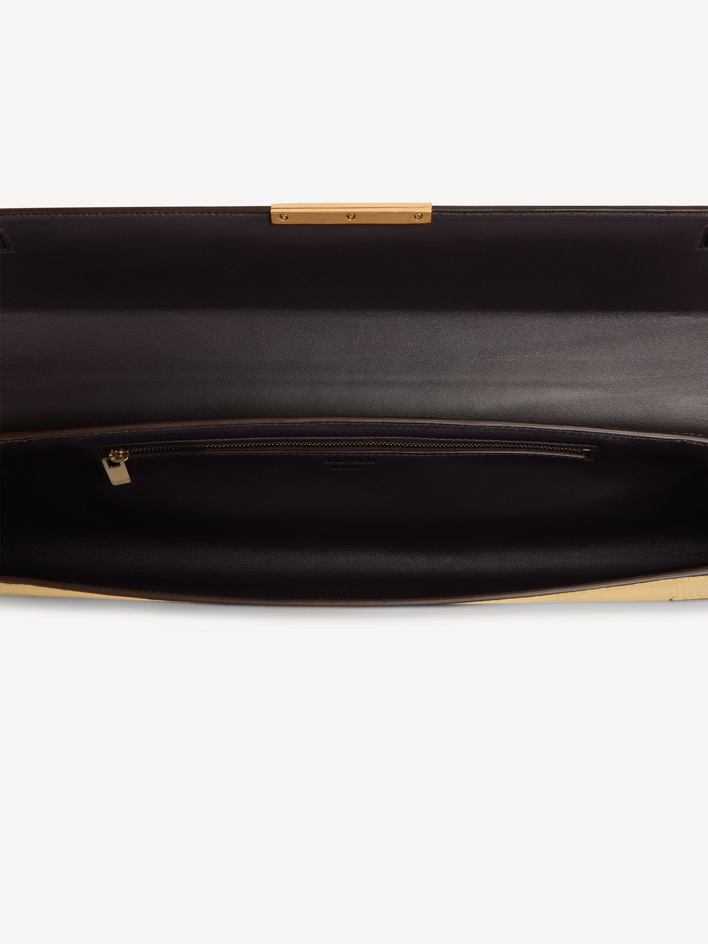 Tasche Long Clutch aus strukturiertem Metallic-Leder
