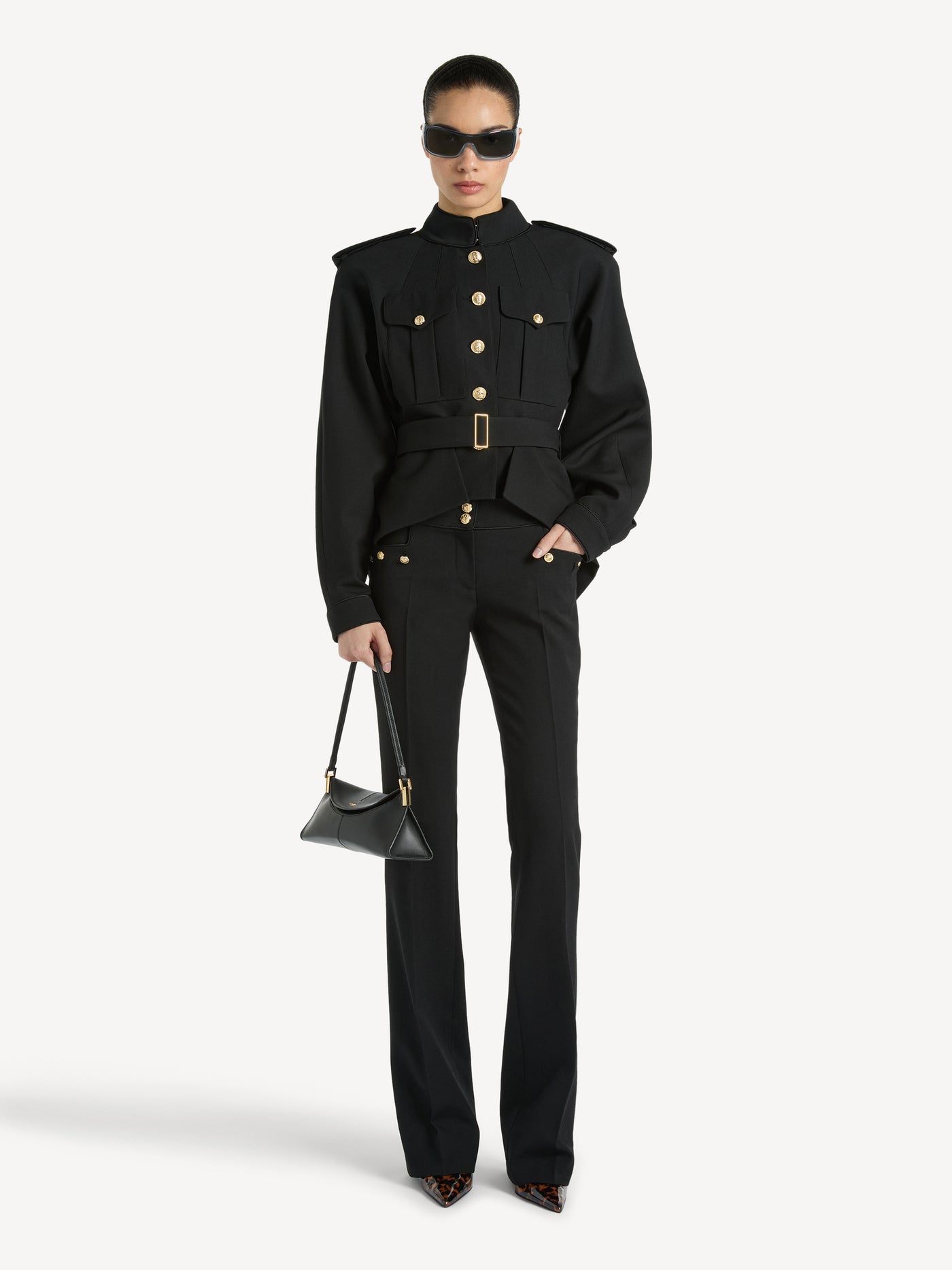 Pilotenjacke aus Wolle