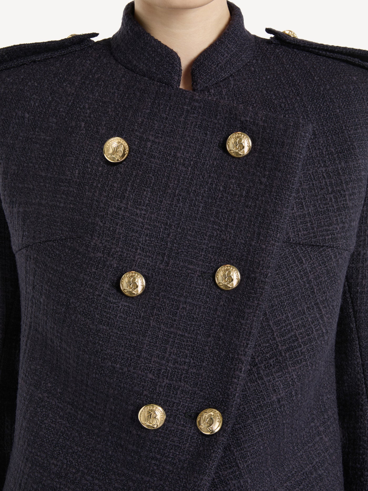 Tweed 6-button jacket