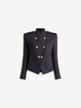 Tweed 6-button jacket