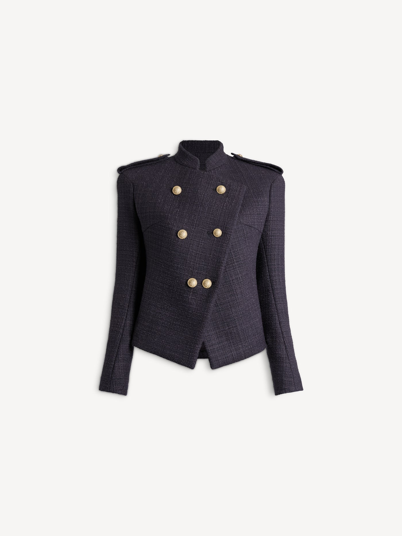 Tweedjacke mit sechs Knöpfen