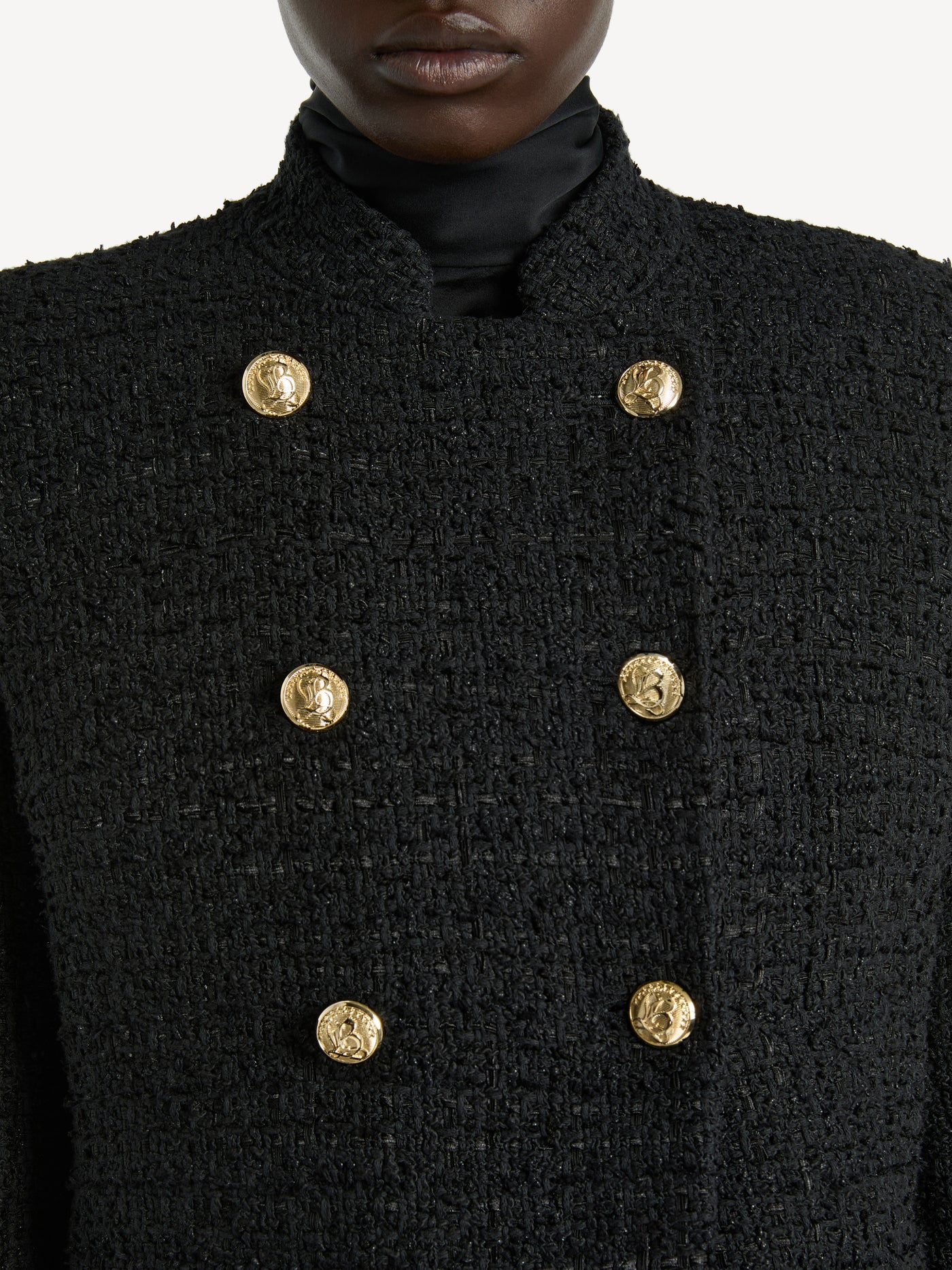 Chaqueta tipo militar de tweed