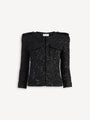 Chaqueta de tweed con lentejuelas