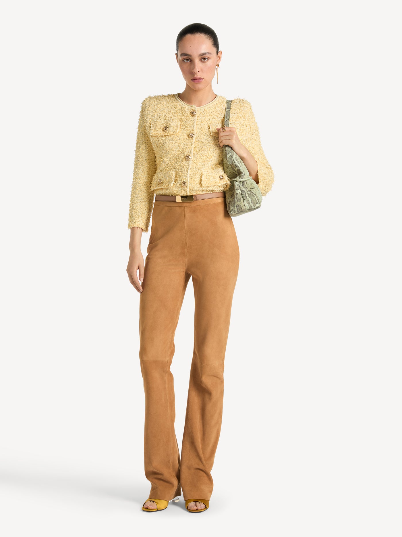Knit tweed Spencer jacket