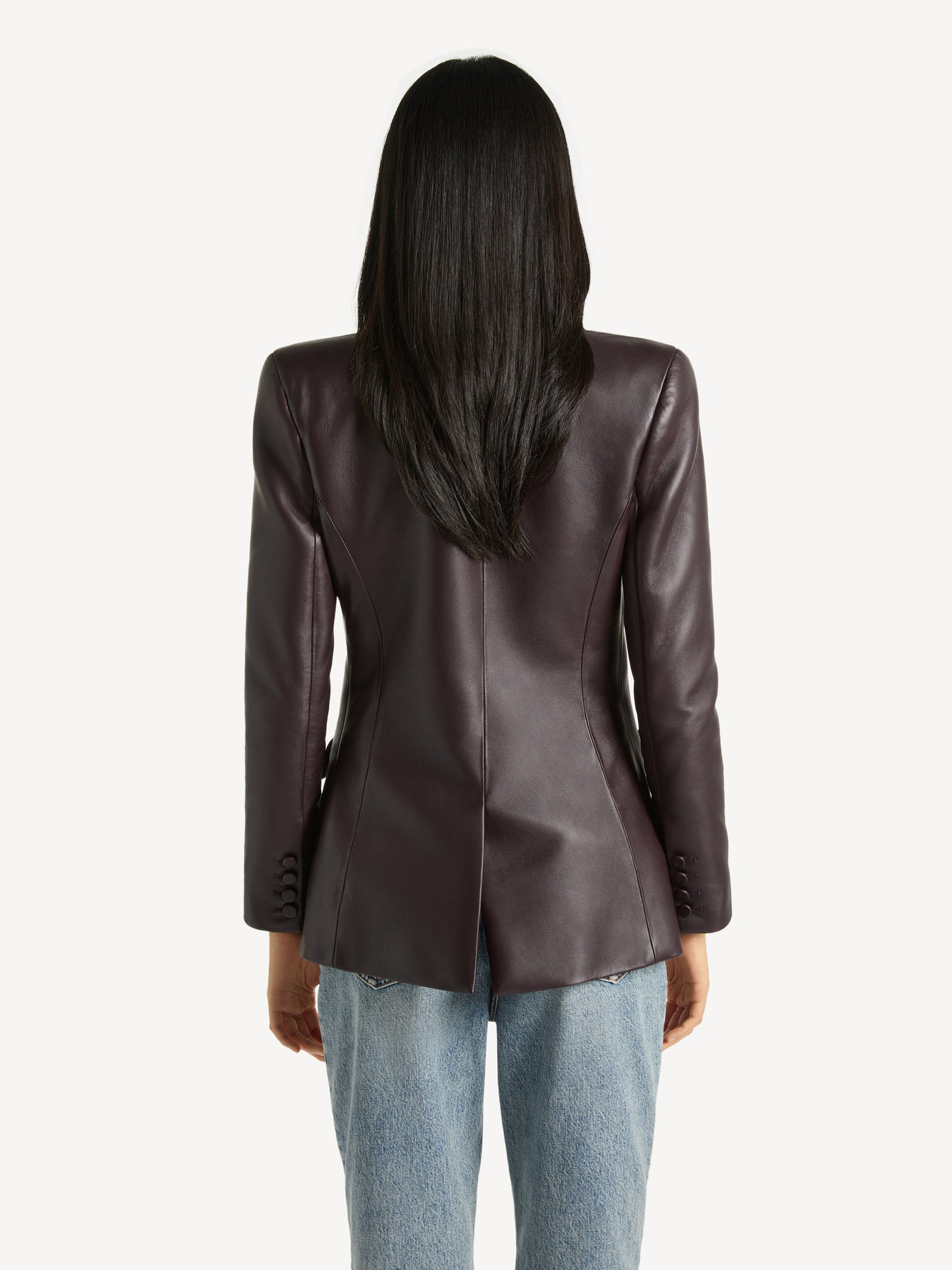 1-button jacket in lambskin