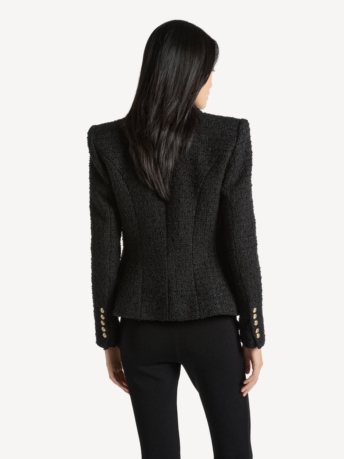Tweed 6-button jacket