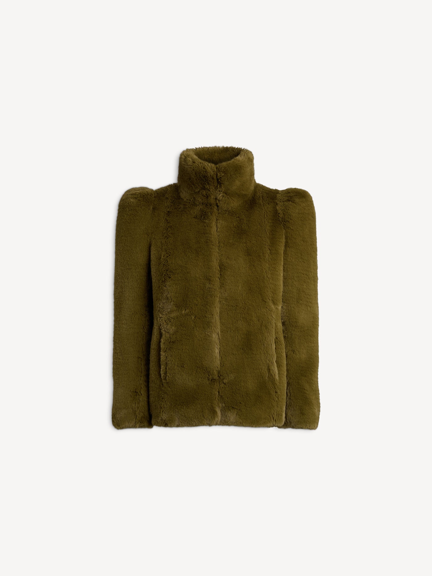 Cappotto corto in pelliccia sintetica