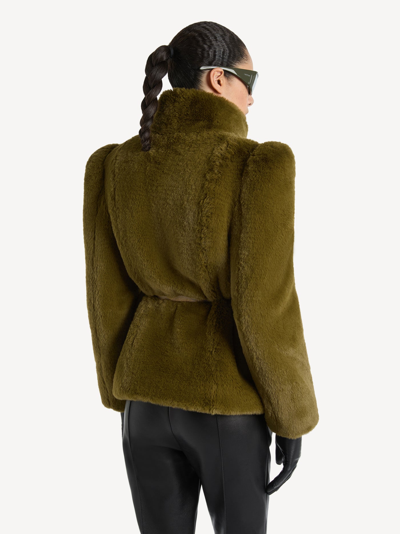 Short faux fur coat