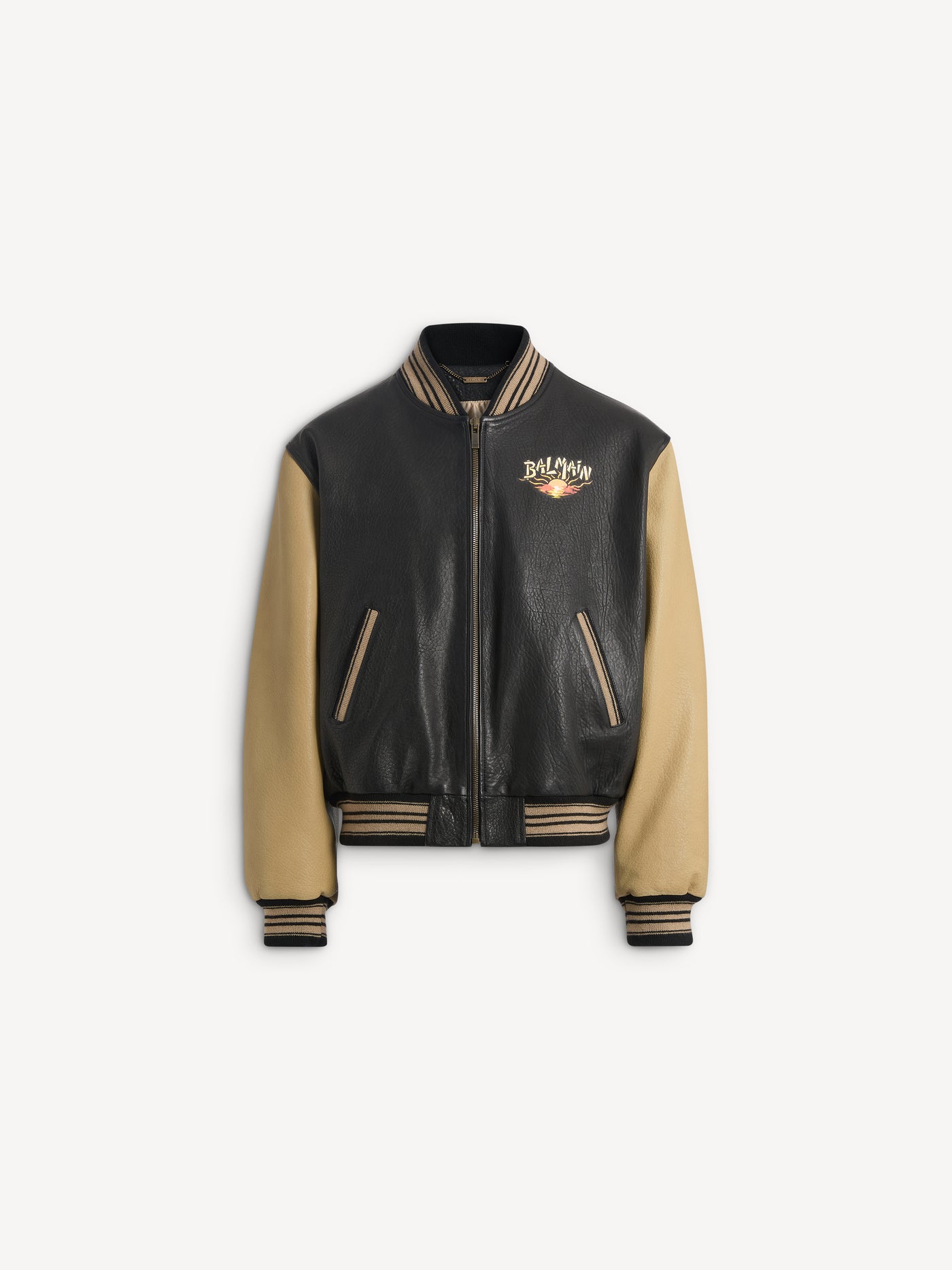 Balmain Sunset Bomberjacke aus Lammleder