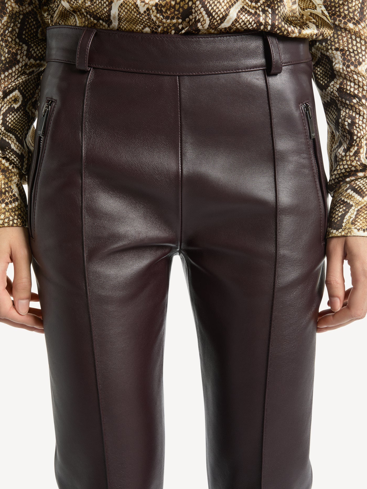 Lambskin trousers