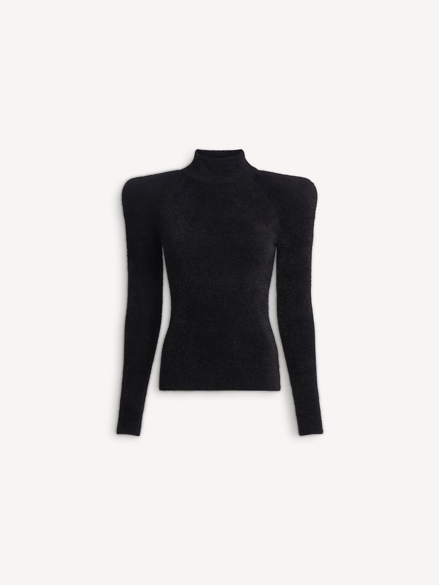Flauschiger Rippstrickpullover