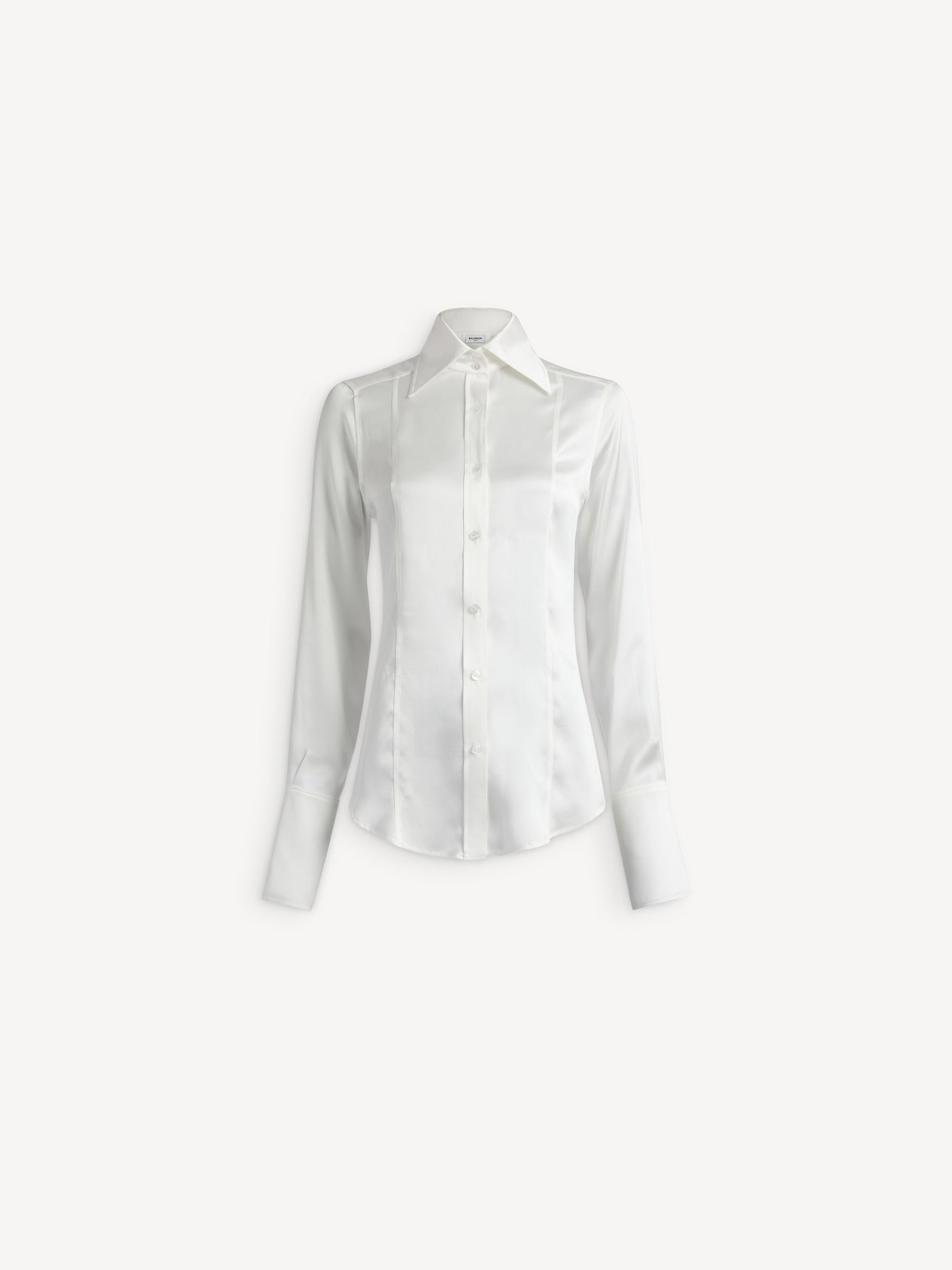 Camisa de satén de seda