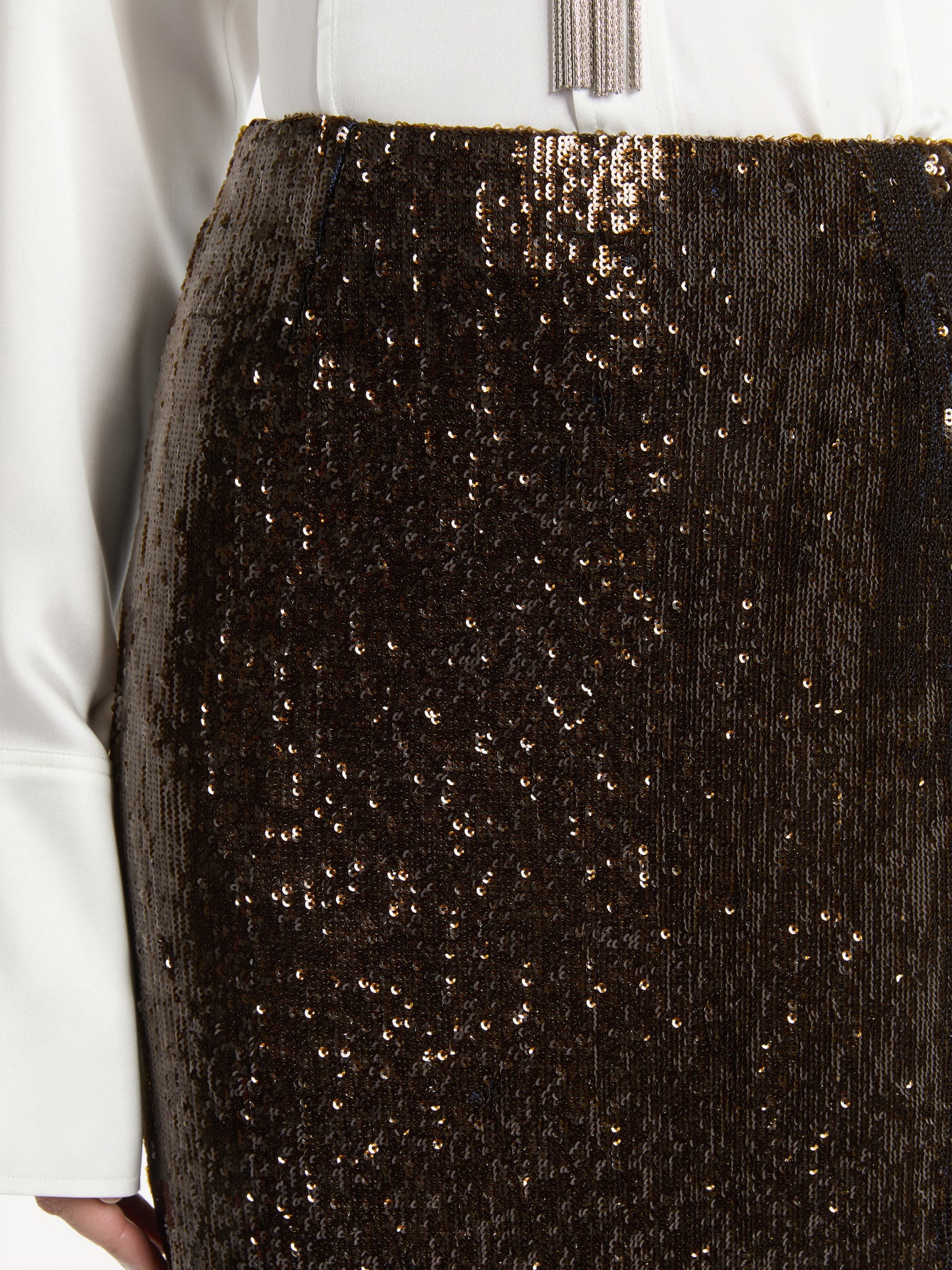 Jupe longue à sequins