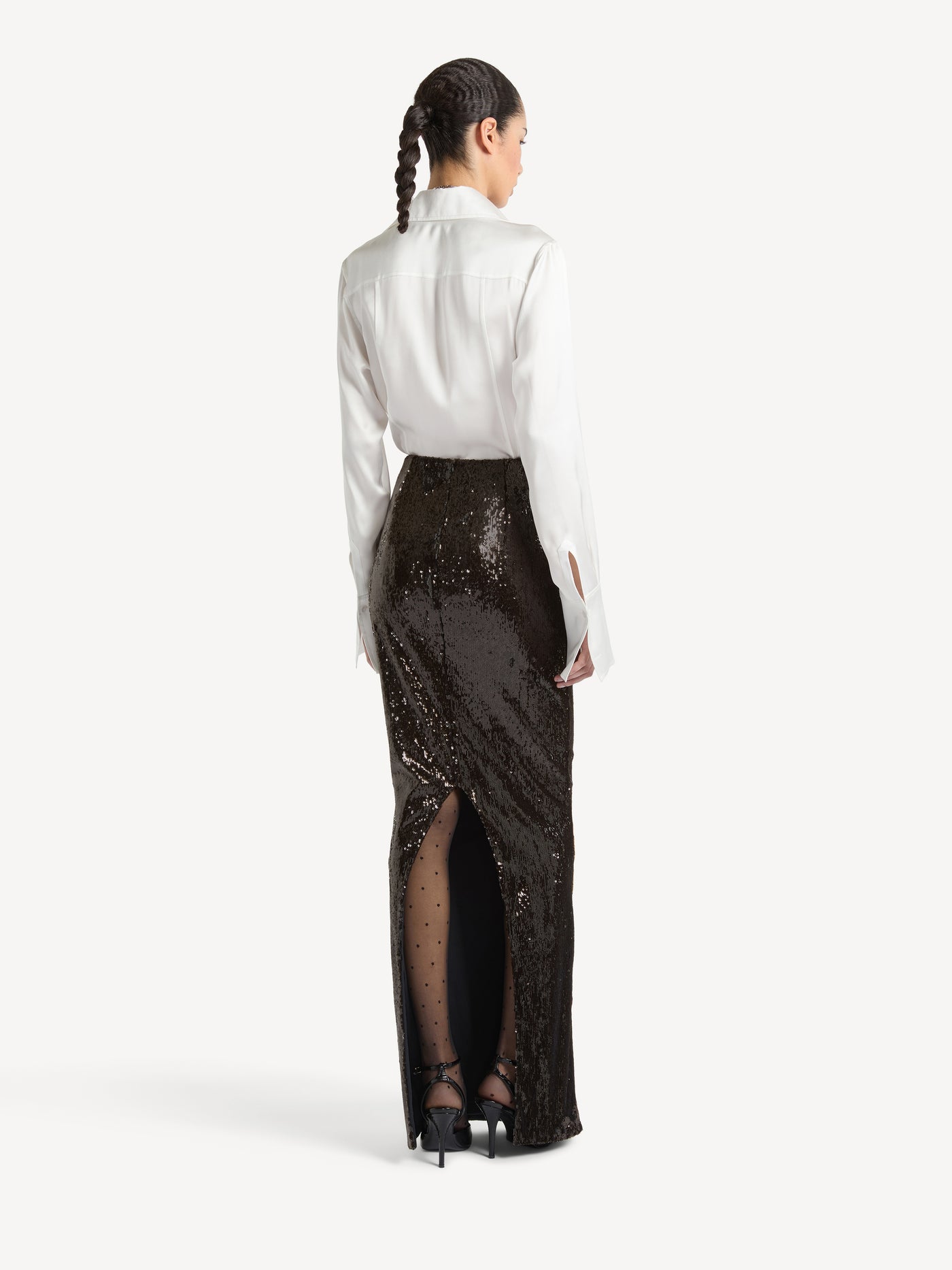 Jupe longue à sequins