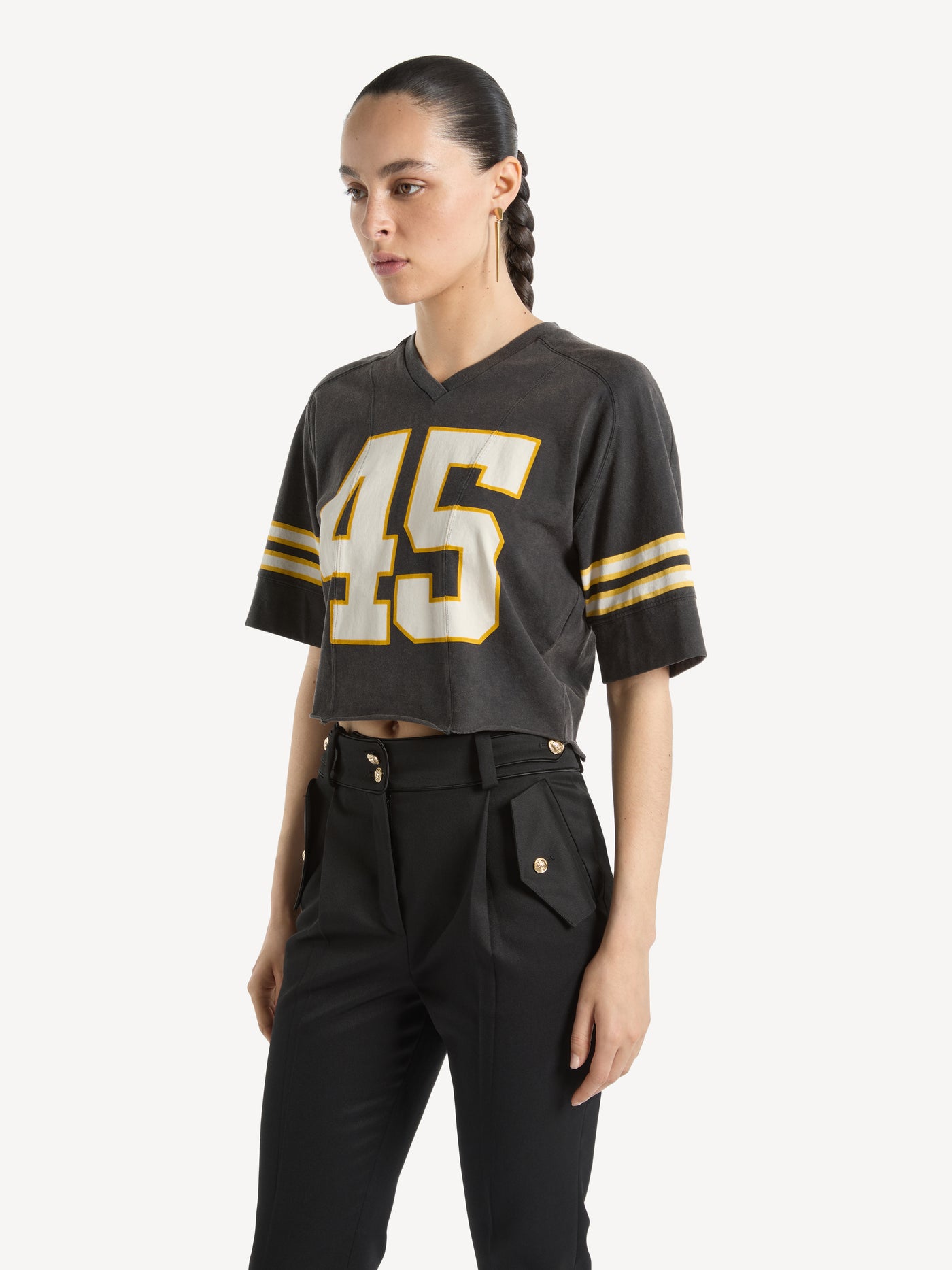 T-shirt with Balmain 45 print